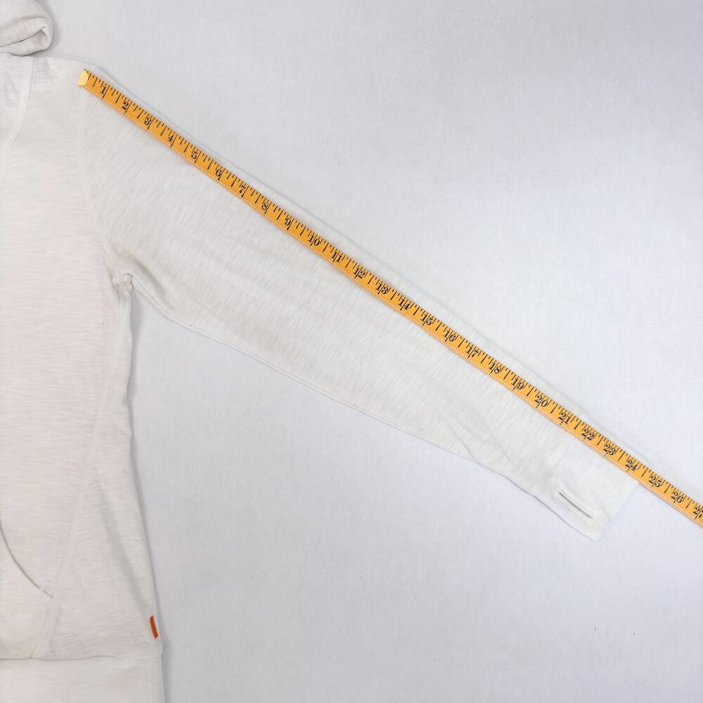 Lucy Women's Hoodie Size S | Lightweight White Half-zip - Picture 5 of 8